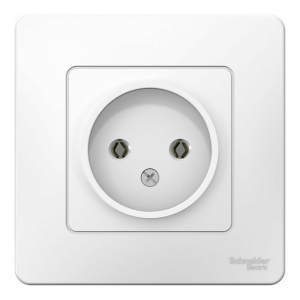 BLANCA розетка 1-местная без заземления без шторок, скрытой установки, белый (BLNRS000011) 21